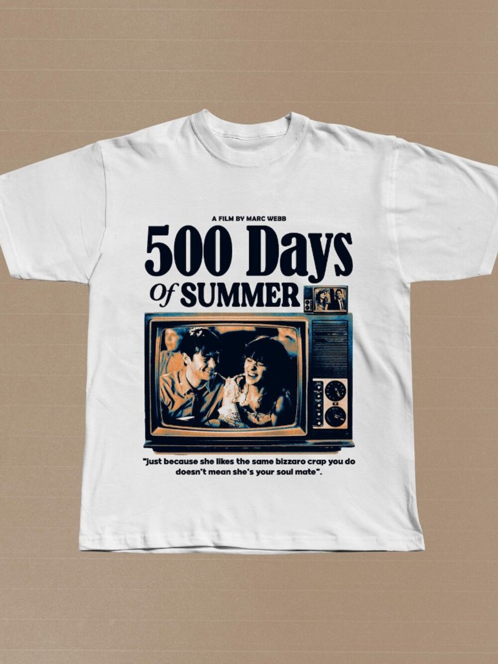 500 Days of Summer Film T-Shirt, Indie Romance 2009 Movie Tee